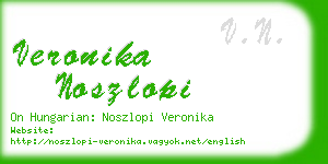 veronika noszlopi business card